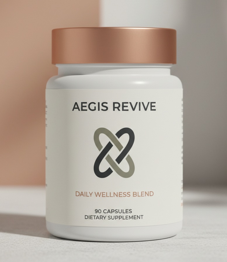 AEGIS REVIVE plant-based wellness formula bottle